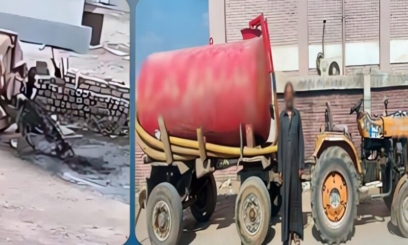 القبض على سائق جرار ألقى مياه صرف صحي في أرض زراعية ببنها