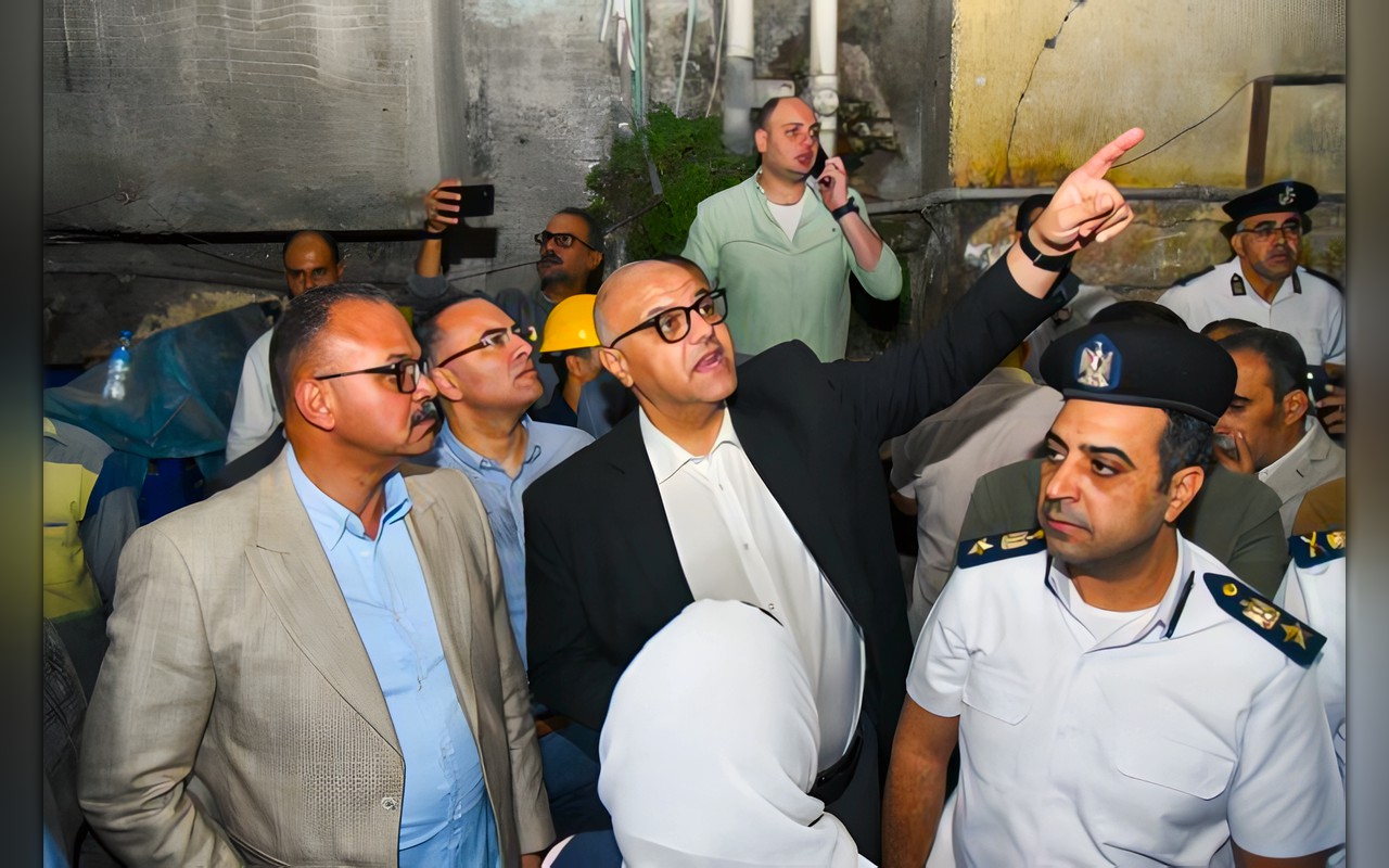 محافظ الإسكندرية يوجّه بتوفير الرعاية الطبية للمصابين في حادث العقار المنهار