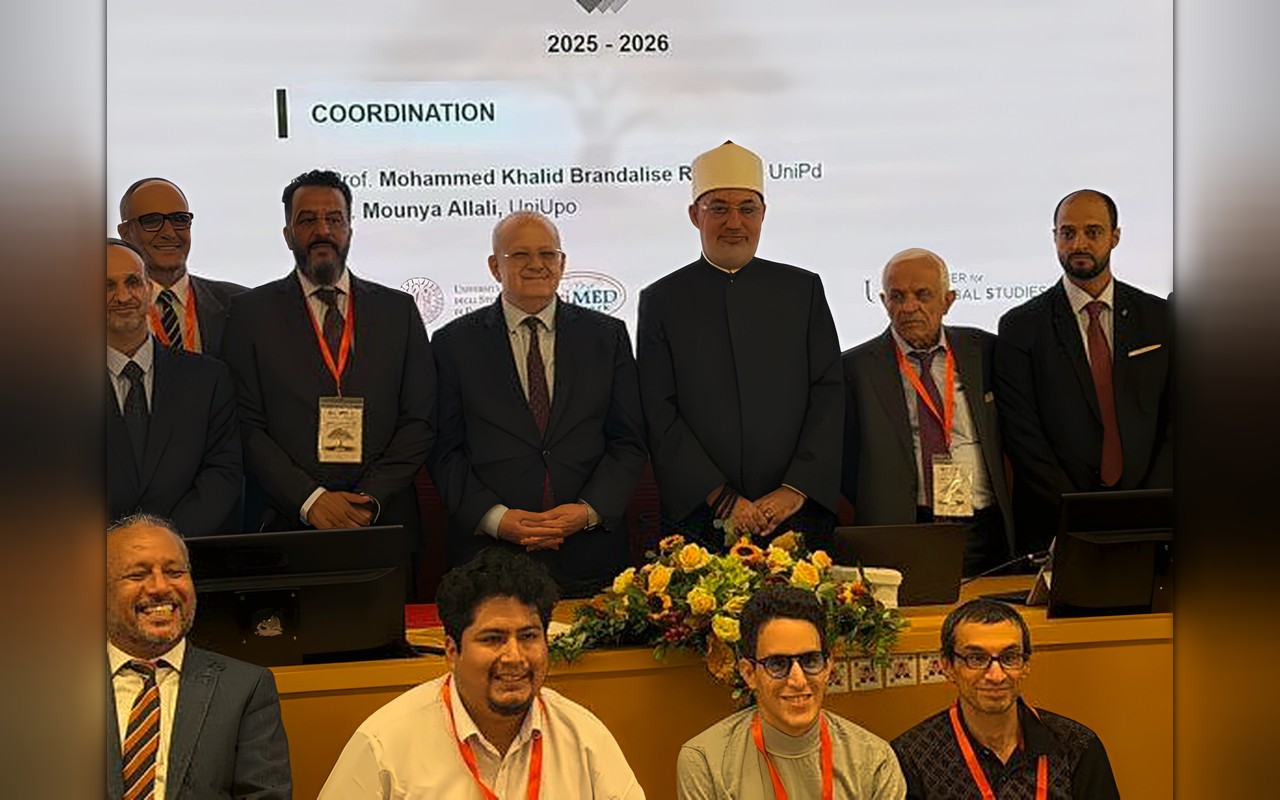 مفتي الجمهورية يشارك في الجلسة الختامية للمؤتمر الدولي الأول لدراسات الأديان بإيطاليا