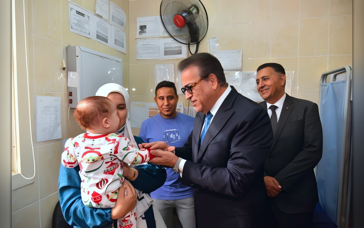 تستهدف 21 مليون طفل.. وزير الصحة ومحافظ القليوبية يطلقان حملة التطعيم ضد الحصبة