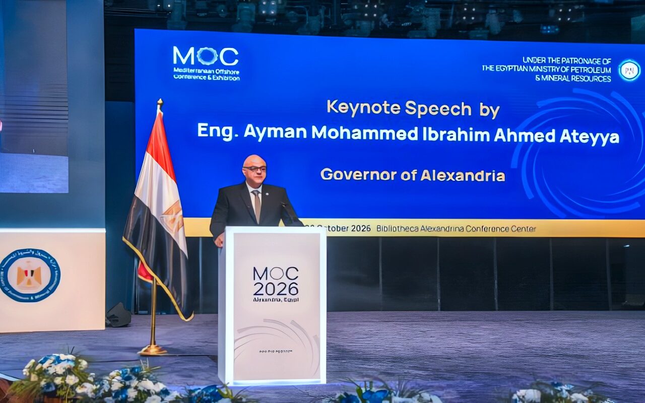 محافظ الإسكندرية يشارك في افتتاح مؤتمر ومعرض البحر المتوسط للبترول «MOC 2026»