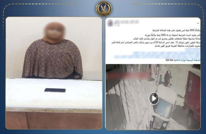 ضبط سيدة سرقت هاتف صاحب محل بالمغافلة في الغربية