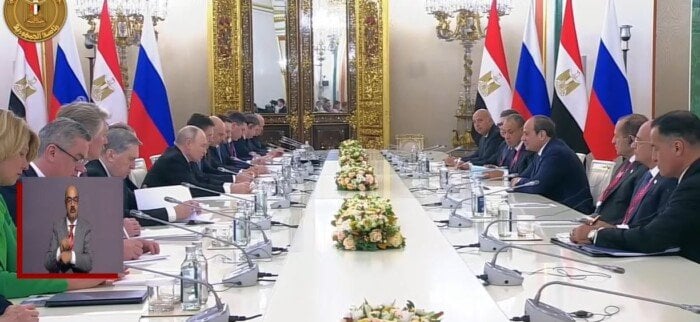 عاجل| الرئيس السيسي: نعمل على تعزيز الشراكة الاستراتيجية مع روسيا