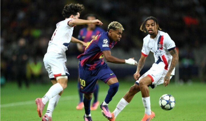موعد مباراة باريس سان جيرمان وبرشلونة والقنوات الناقلة في دوري أبطال أوروبا