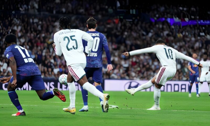 ريال مدريد يهزم لايبزيج 3-1 في دوري أبطال أوروبا