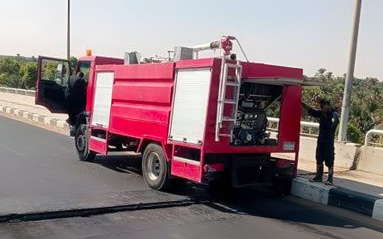 السيطرة على حريق بمحيط فيلا بمنطقة باسوس في القليوبية
