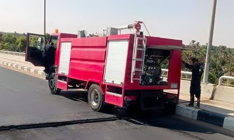 السيطرة على حريق بمحيط فيلا بمنطقة باسوس في القليوبية