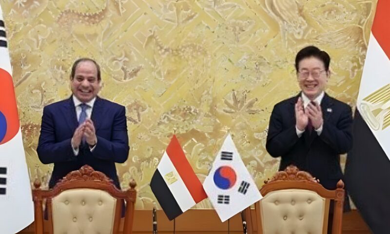 الرئيس السيسي: نتطلع لإنشاء منطقة صناعية كورية في مصر والانطلاق منها لأسواق العالم