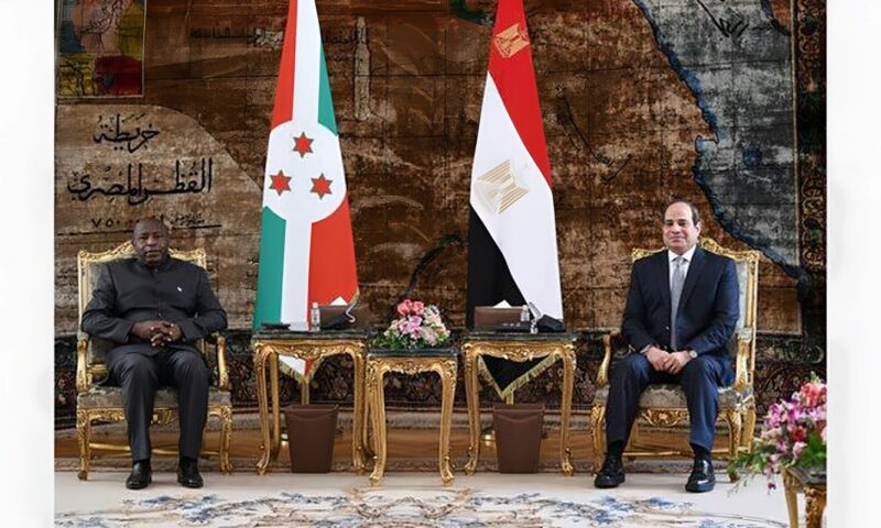 رئيس بوروندي يدعو الرئيس السيسي لزيارة بلاده.. والرئيس يرحب