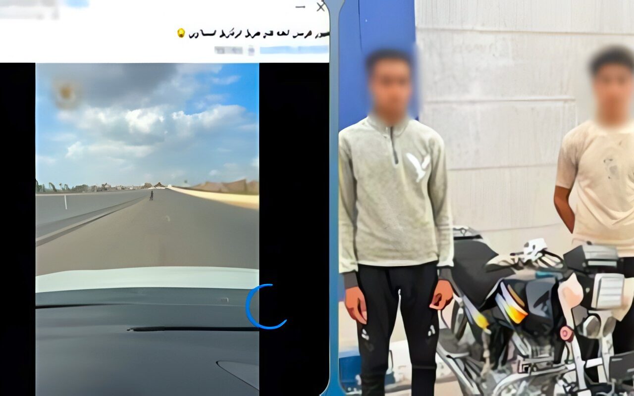 القبض على المتهمين بالاستعراض بدراجة نارية بدون لوحات في الدقهلية