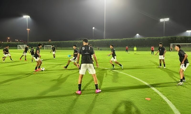 منتخب الناشئين يواصل استعداداته لمواجهة السعودية بكأس الخليج