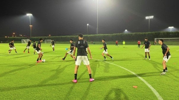 منتخب الناشئين يواصل استعداداته لمواجهة السعودية بكأس الخليج