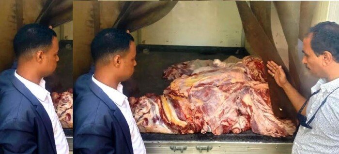 ضبط 214 كيلو لحوم غير صالحة للاستهلاك الآدمي في أسوان