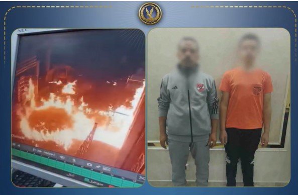الداخلية تضبط شخصين أشعلا النيران في محل بالدقهلية بسبب خلافات