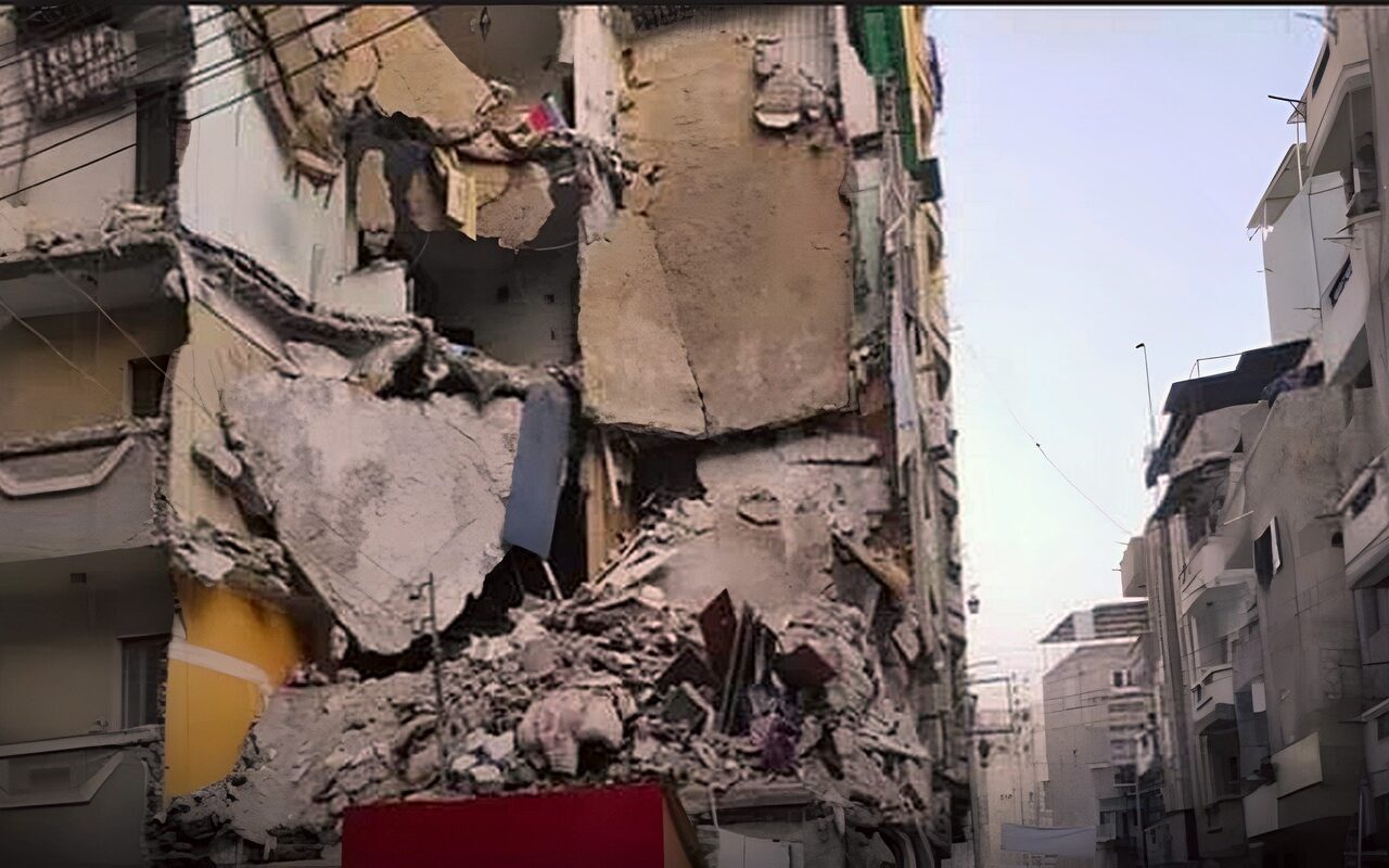 انهيار منزل من 4 طوابق في حدائق القبة وإصابة 4 أشخاص
