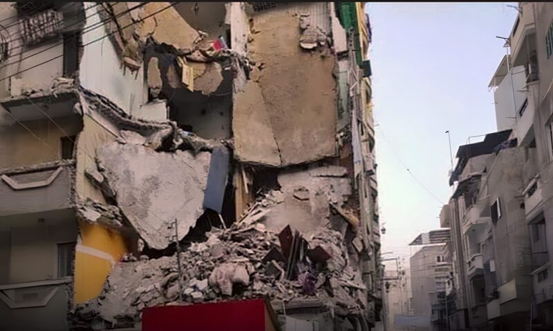انهيار منزل من 4 طوابق في حدائق القبة وإصابة 4 أشخاص