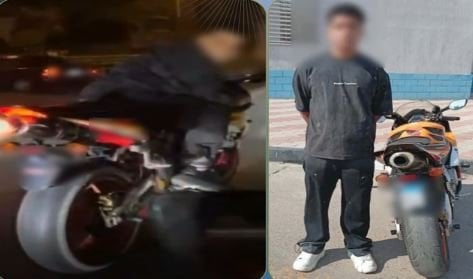 ضبط قائد دراجة نارية بتهمة تركيب مؤثرات صوتية بالإسماعيلية