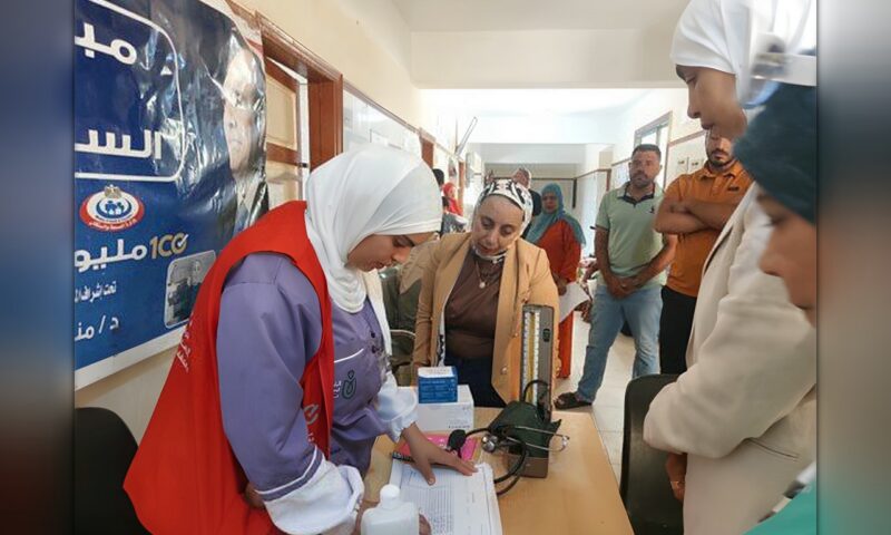 ​1575 مستفيدًا من خدمات القافلة الطبية المجانية بأبو جريش في الإسماعيلية