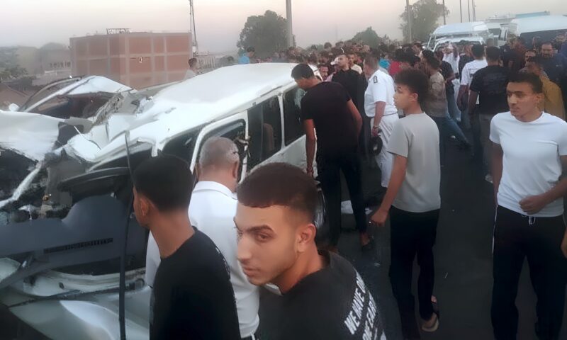 ارتفاع حصيلة ضحايا حادث كوبري قها إلى 8 وفيات