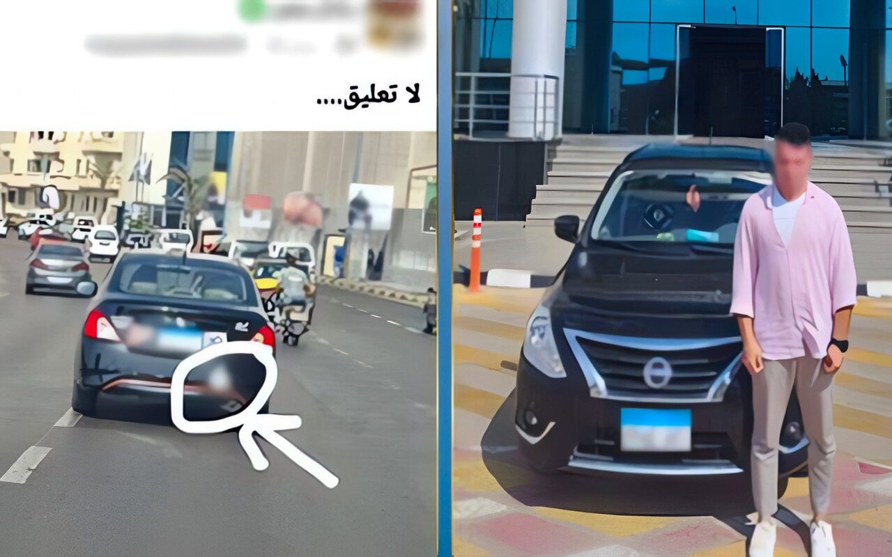 ضبط سائق بتهمة وضع ملصق خادش للحياء على سيارته في الإسكندرية