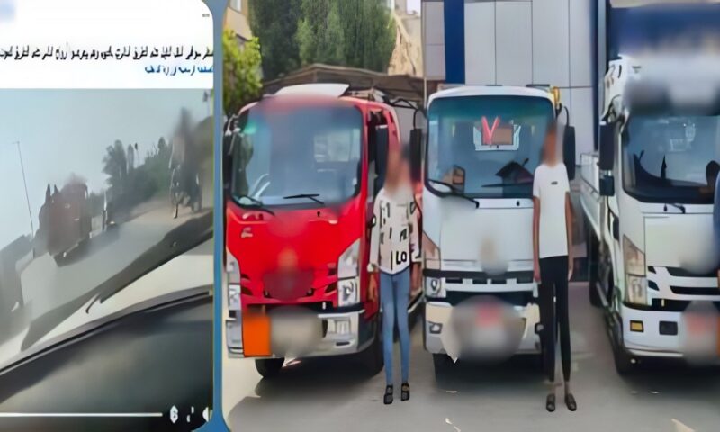 ضبط قائدي 3 سيارات نصف نقل بتهمة أداء حركات استعراضية بالفيوم