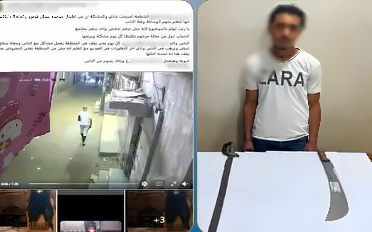 ضبط المتهم بممارسة أعمال البلطجة والتلويح بأسلحة بيضاء في الغربية