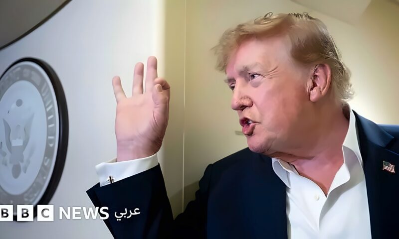 ترامب يتوعّد إيران بـ”ضربة قوية جداً” إذا ثبت ضلوعها في حادثة طائرة “فلاي دبي”