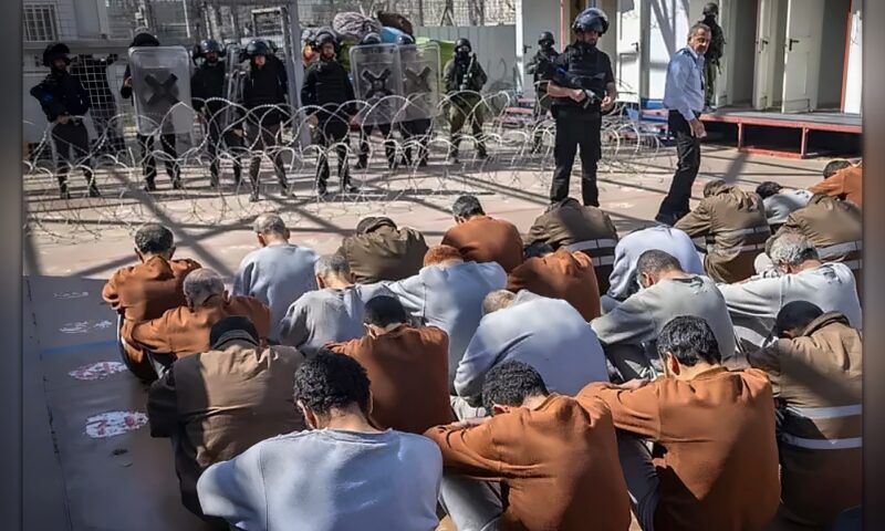 قمع وحشي لأسرى غزة في سجن جانوت.. إصابات وكسور وحروق ونزيف