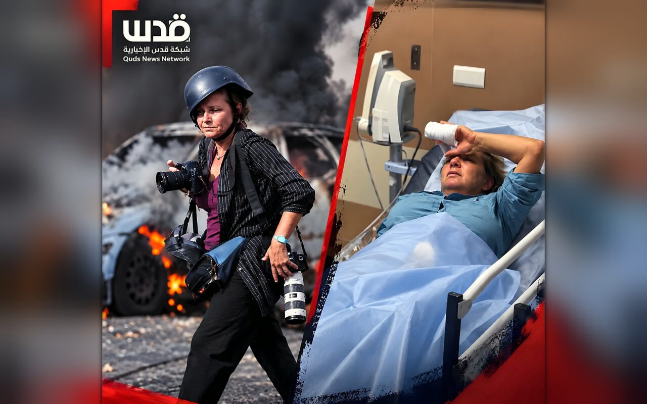 شاهد| اعتداء على صحفية أمريكية في أبو فلاح برام الله
