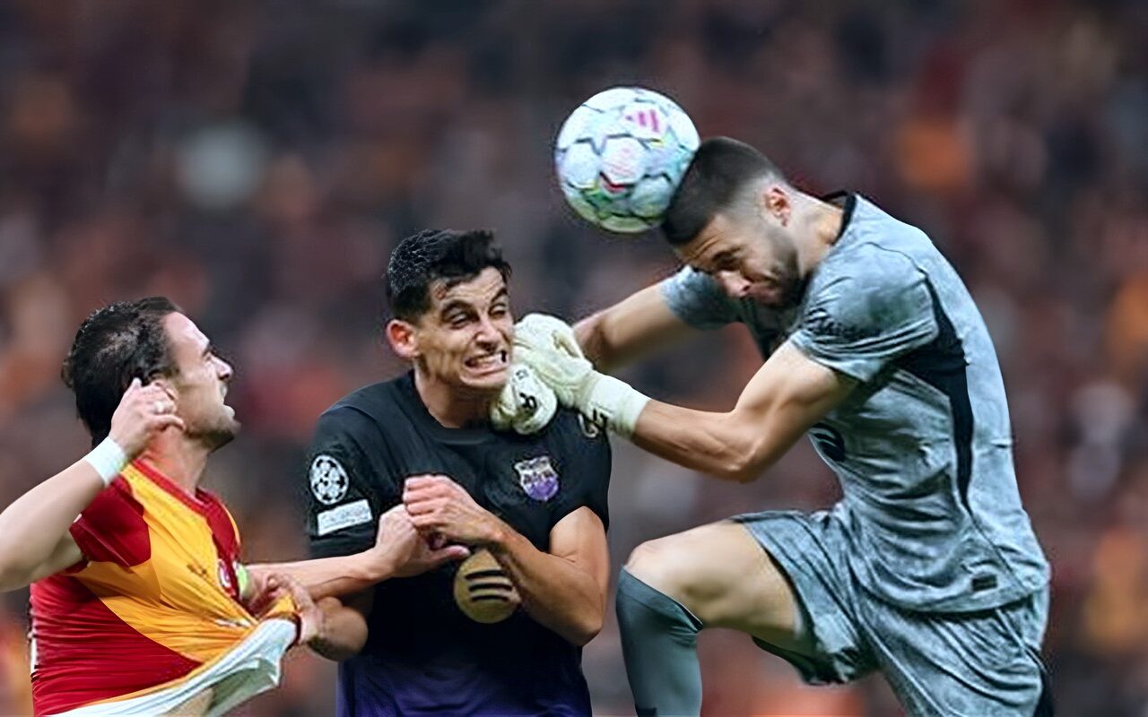 دوري أبطال أوروبا، تعادل مثير بين برشلونة وجالطة سراي في الشوط الأول
