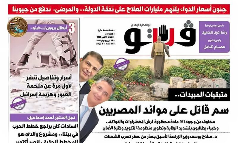 فيتو في عددها الجديد.. جنون أسعار الدواء يلتهم مليارات العلاج على نفقة الدولة